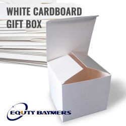 25pcs White Gift Box with Lid, 4x4x4 inch Square Box for Arts and Crafts Packaging, Perfect for Presents, Ideal Gift Box, White cardboard