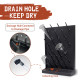 Lab Drying Rack, Laboratory Countertops, 27 Struts, 550x400x120mm, High Thickness PP Material, Acid & Corrosion Resistant, for Laboratory, Research Institute, School, Hospital, Factory